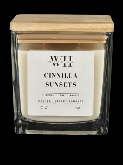 Cinnilla Sunsets, 16oz Wickless Candle