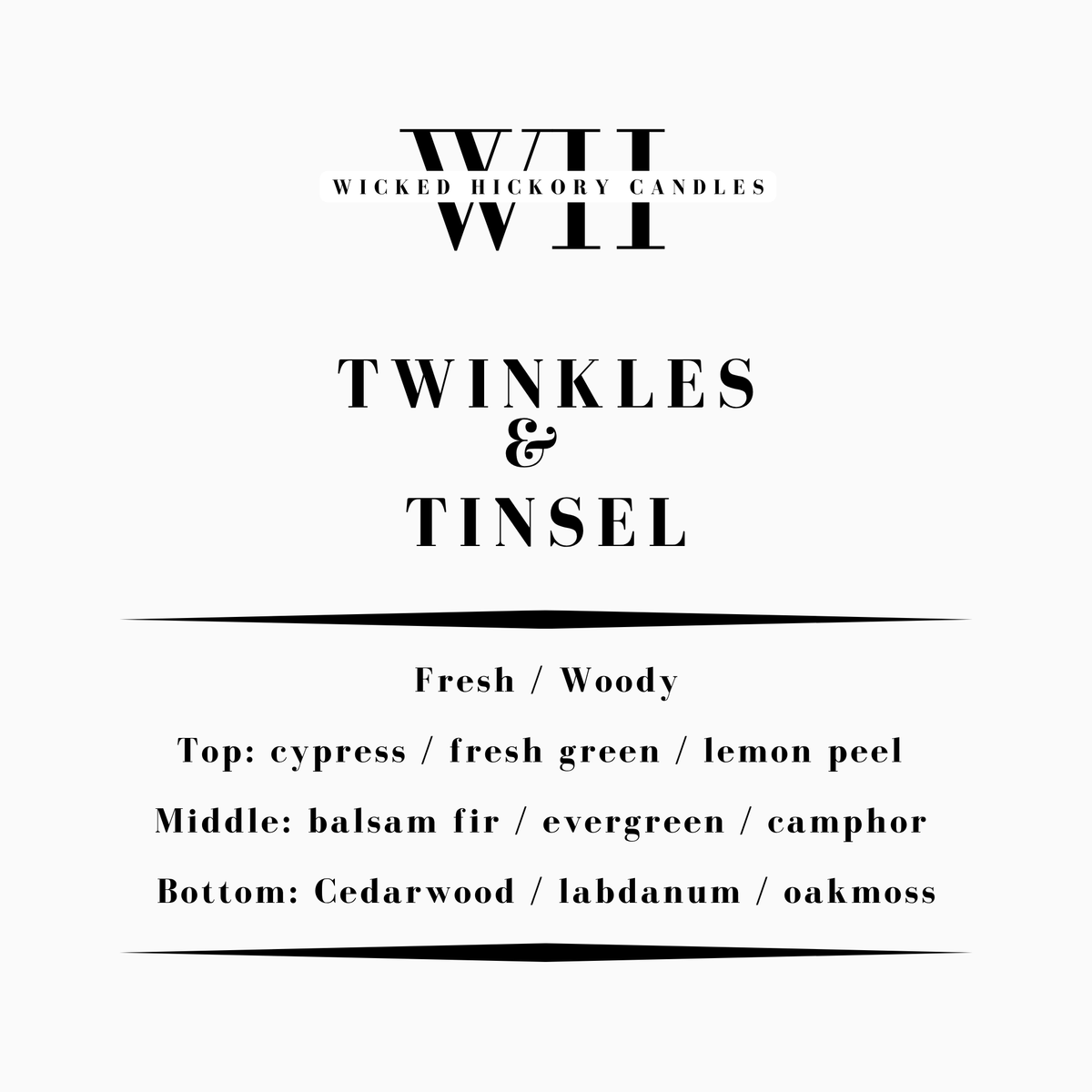 Twinkles & Tinsel, 5.5oz Wax Melt